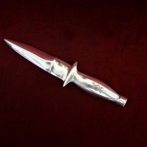 Athame with Triple Moon symbol