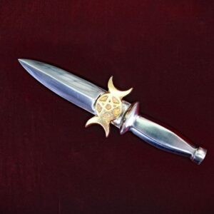Athame with bas-relief Triple Moon