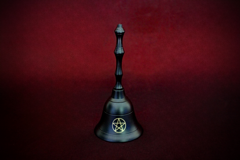 Altar_Bell+Pentacle_Blk+Gold_Metal #2.