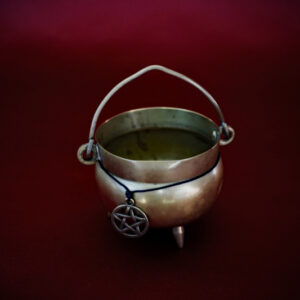 Vintage Miniature Brass Cauldron