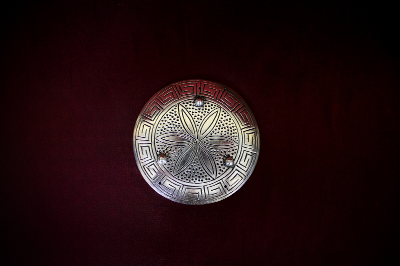 Altar_Incense_Metal_Pentacle-Plate_Silver_Dia10cm (2)