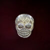 Altar_Incense_Metal_Skull_Silver_H12xW9cm