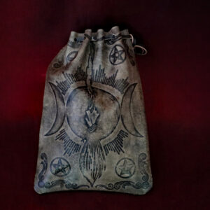 Tarot Pouch 'Besom Triple Moon'