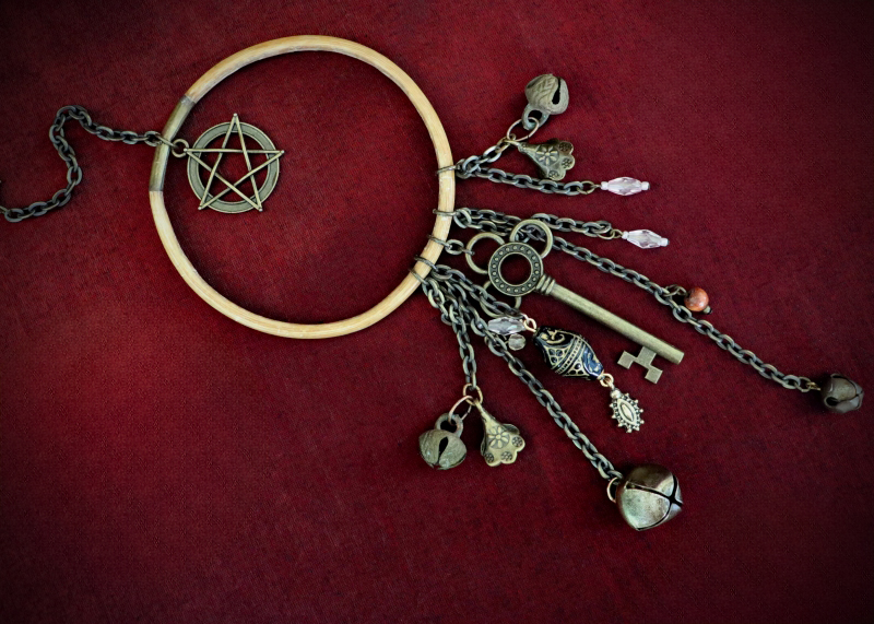 Altar_Witches-Bells_#11_Pentacle-Wooden-Ring_Dia7cm (2).