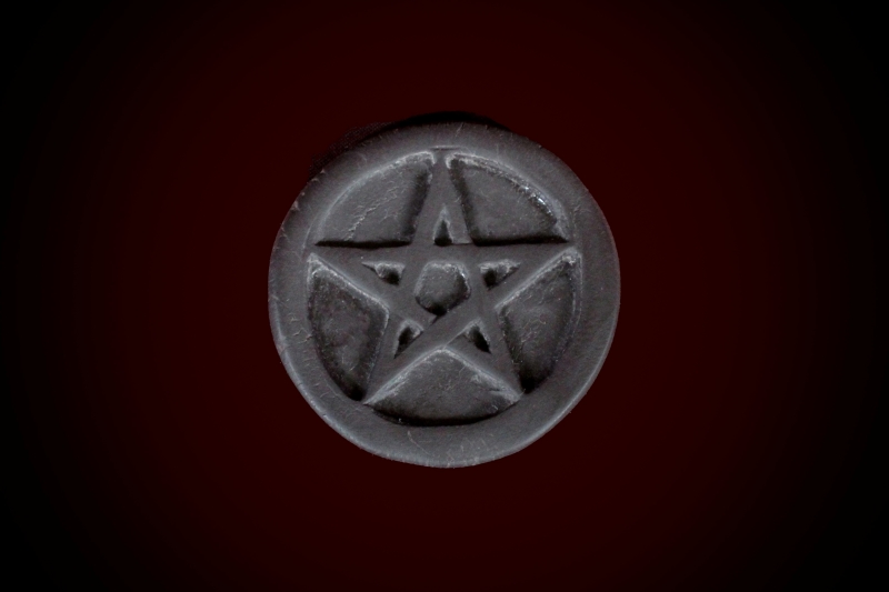 Ritual-Worship_Incense-Plate-Disc#09-Pentacle-Ceramic-web (2)B