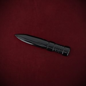 Athame Black Obsidian Banded