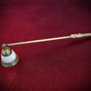 Candle Snuffer Brass & Mother of Pearl Inlay