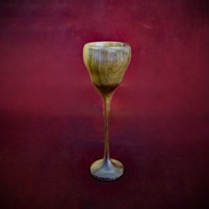 Vintage Slender Wooden Miniature Chalice