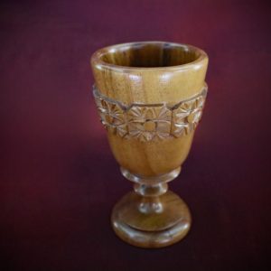 Vintage Sturdy Wooden Chalice
