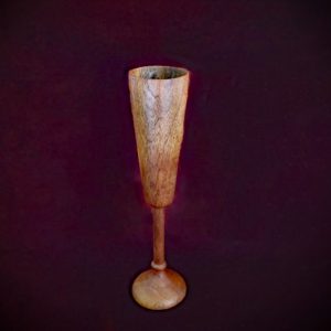 Vintage Slender Wooden Chalice