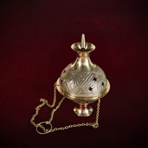 Ornate Brass Incense Thurible 