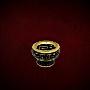 Etched Brass Incense Burner