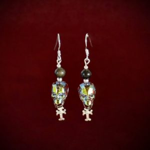 Crystal Skull Earrings
