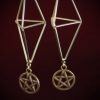 Jewellery_Earrings#05-Alloy-gold-Diamond-Frame+Pentacle-web (3)