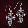 Jewellery_Earrings#09-S.Silver-Cross-Garnet-web (2)
