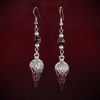 Jewellery_Earrings#10-S.Silver-Raven-Skull+Blk-Obs-Tibetian+S.Sil-KS-web (2)