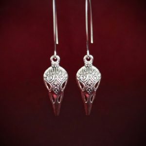 Raven Skull Earrings