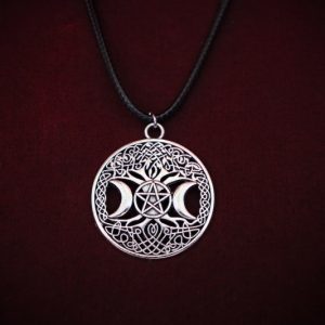 Triple Moon & Pentacle Amulet