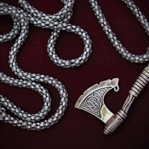 Celtic Axe Chain Necklace