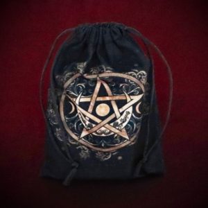 Tarot Pouch 'Crescent Moon Pentacle'