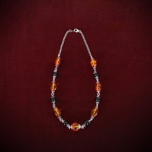 Amber & Jet High Priestess Necklace ~ 03