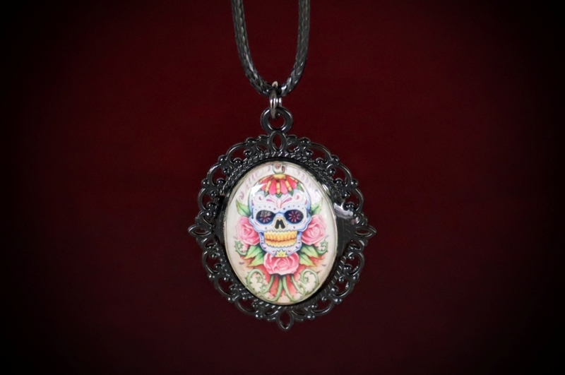 Jewellery_Necklace-Alloy#15-Day-of-the-Dead-Skull-Cabochon-web (2)