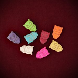 Howlite Owl Beads