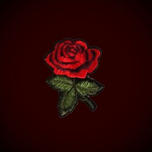 Embroidered Rose Patch