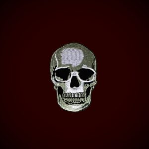 Embroidered Skull Patch