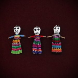 Guatemalan Skull Worry Dolls
