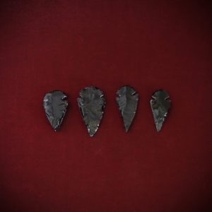 Black Obsidian Crystal Arrowhead
