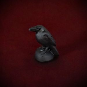 Black Obsidian Crystal Raven