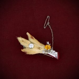 Lucky Grouse Foot Brooch ‘Deer Antlers’