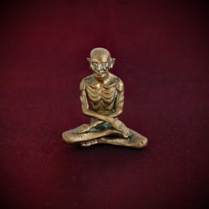 Self-Mortification Monk Brass Statue