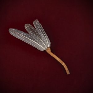 Feather Wand ‘Elder + Guinea Fowl’ No.5