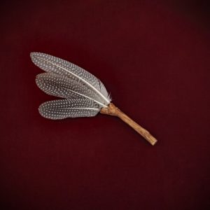 Feather Wand ‘Elder + Guinea Fowl’ No.6