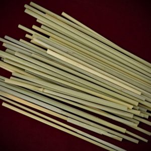 Dried Botanicals Wheatgrass Bare Stems—9 to 13cm lengths—displayed on a rich blood-red background by Gypsy Red Corpse.